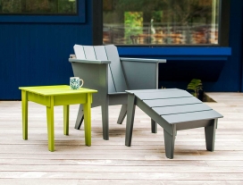 懒洋洋的设计-Brendan Ravenhill户外家具收藏,为了配合现代休闲椅，他们推出了两个新的部分来补充它-甲板椅奥斯曼和甲板椅茶几