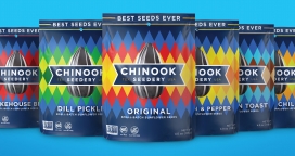 Chinook-带有西南风味的向日葵种子品牌，引人注目的包装
