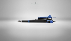 快速和流畅的-Faber-Castell钢笔办公文具平面设计