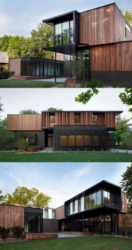 Hufft Architects的堪萨斯城住宅-美国中西部的家庭