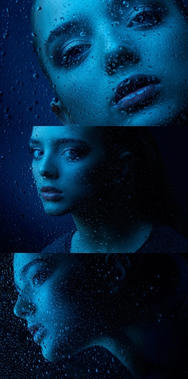 NEO-蓝色水雾女人