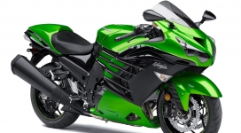 高清晰绿色KAWASAKI川崎摩托车壁纸