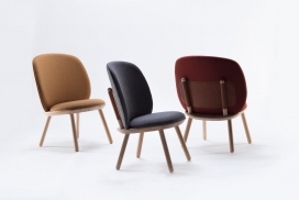 NaïveLow Chair-采用扁平包装和螺丝固定在一起的椅子