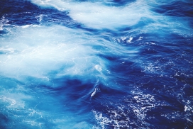 高清晰蓝色海浪壁纸