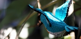 Blue Paper Bird-蓝纸鸟