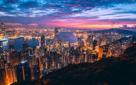 香港城市夜景壁纸