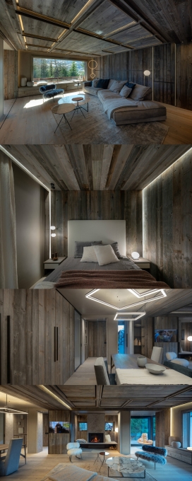 意大利130平米的Cortina 小屋-特殊材质打造与环境相容的住宅