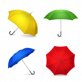 鲜艳多彩的伞