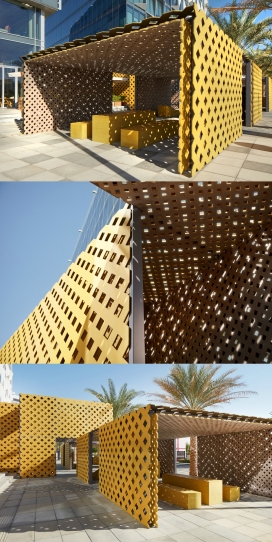 阿联酋200平米几何镂空光影流离的住宅