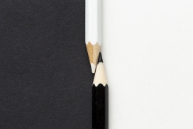 铅笔尖对齐的铅笔
