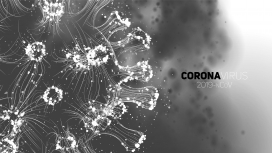 3D冠状病毒概念图