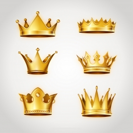 金色皇冠标志素材