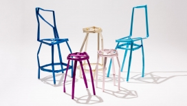 Yeon Jinyeong旨在通过铝阳极氧化系列表达“矛盾之美”的凳子