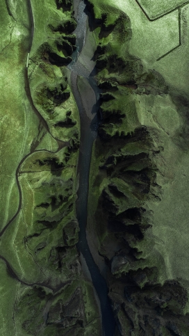 壮观的河流地貌图