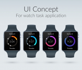 时尚智能手表UI产品设计