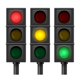 交通控制红绿灯素材