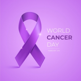 紫色风世界癌症日素材下载