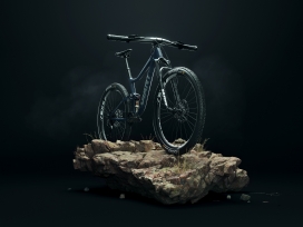 捷安特山地自行车CGI图