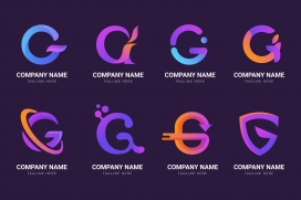 创意字母G标志logo设计素材下载