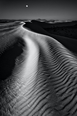 沙漠黑白艺术图片