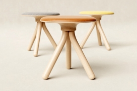 挑战如何使用木材作为材料的小凳子