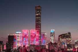 北京城市夜景图