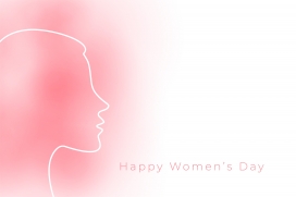 粉红色女性节日海报素材下载