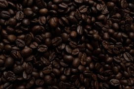 咖啡色咖啡豆图