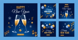 新年快乐-干杯庆祝类素材下载