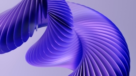 蓝紫色的条纹叠片抽象图