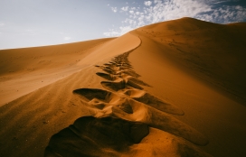 金色的沙丘沙漠图
