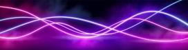 蓝紫色流动的曲线光影素材