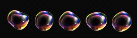 彩色气泡水泡泡矢量素材