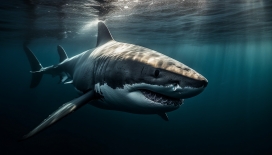 深海中的鲨鱼图片