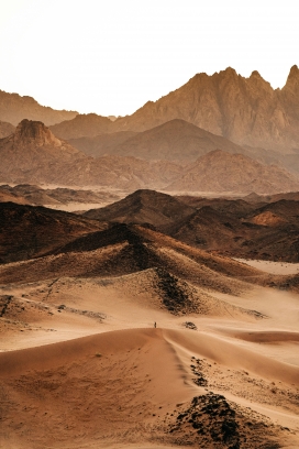 金色沙漠沙丘图