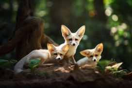 可爱的小狐狸动物图片