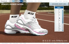 美国锐步reebok运动鞋网站设计截图