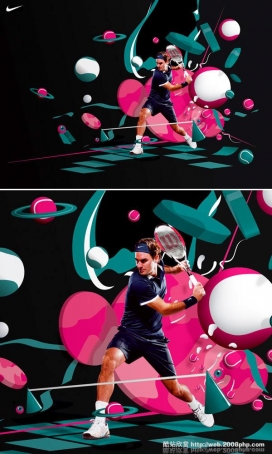 国外体育网球明星最新插画