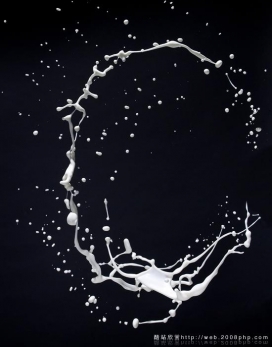 欧美Liquid水花液体牛奶喷溅水墨效果摄影抓拍效果欣赏