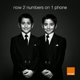 西班牙orange 2 numbers 双胞胎人像摄影图片
