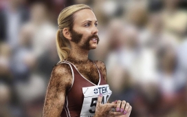 瑞士满脸胡子女人体育运动图片