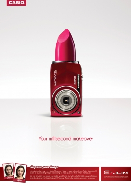 Casio卡西欧数码相机广告-Millisecond Makeover微差化妆