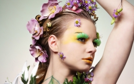 乌克兰2010高清晰漂亮成熟彩妆女人摄影图片-花之恋