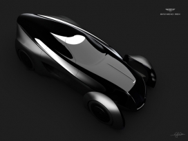 工业设计：Bentley Aero Ace - Speed IV极速飙车概念车设计