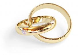 高清晰爱情信物之婚戒指图片