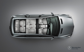 德国梅德赛斯奔驰R级高清豪华运动旅行车的全新印象