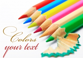 高清晰彩色颜料铅笔图片