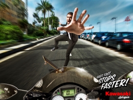 BBDO (黎巴嫩 Beirut)广告公司：Kawasaki汽车刹车系统配件广告