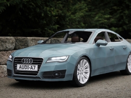 奥迪2012 Audi A7 - Papercraft概念纸片汽车