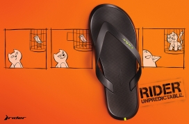 巴西Rider Sandal拖鞋平面广告